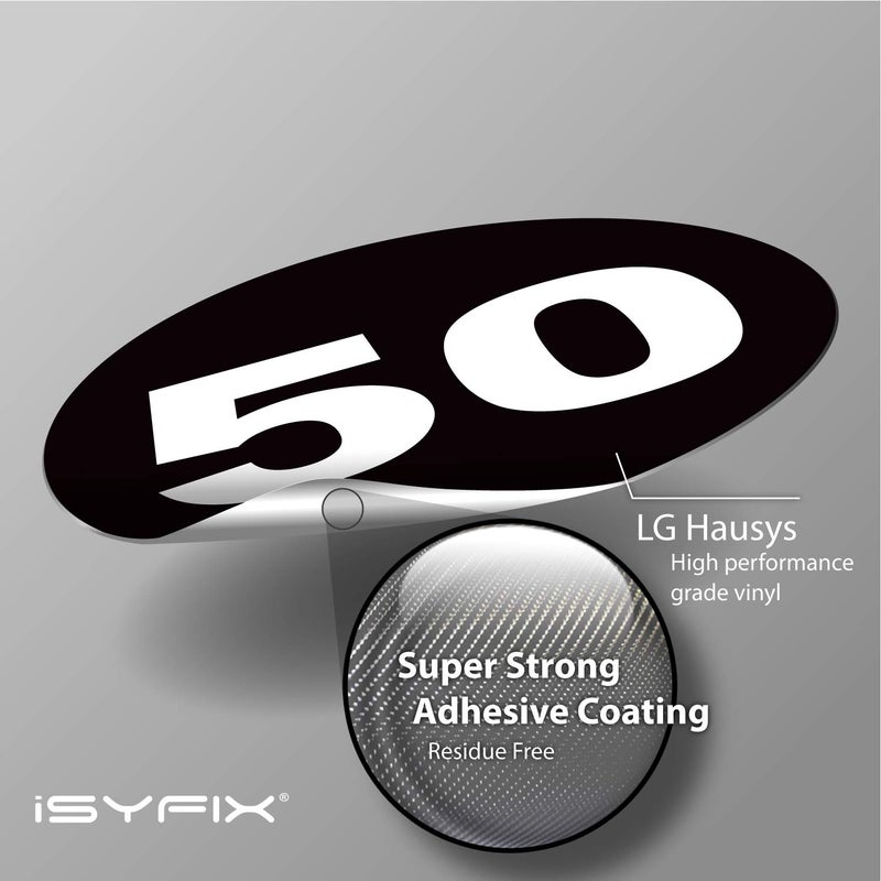 iSYFIX Black Consecutive Number Stickers â€“ 1 to 50, 1.5-inch, 1 Set â€“ Vinyl Black Self Adhesive Premium Decal, Ideal for Inventory, Storage, Organizing, Boxes, Bins, Toolbox, Lockers & More, Outdoor - Image 3